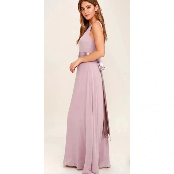 Lulus NWT That Special Something Mauve Maxi Dress Size Small - Picture 13 of 13